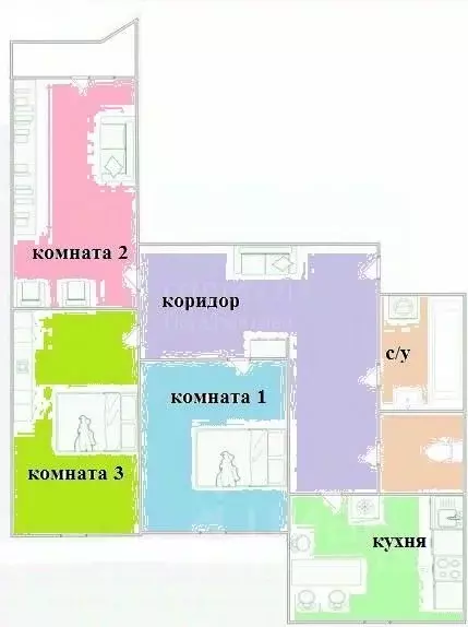 3-к кв. Москва Братеевская ул., 16К2 (73.8 м) - Фото 1