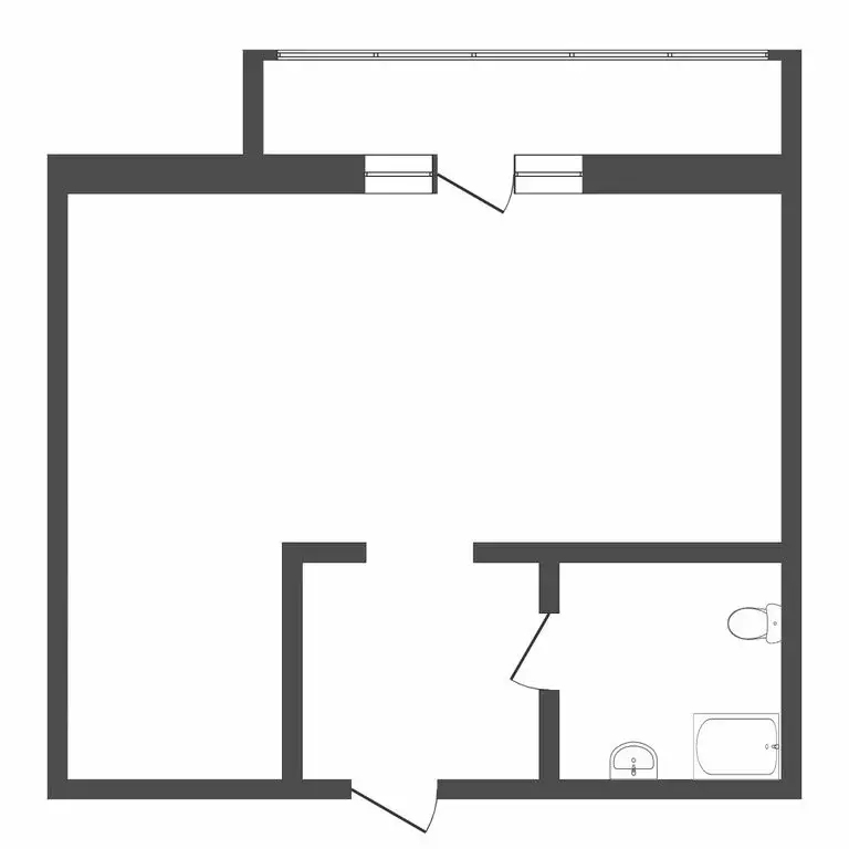 1-комнатная квартира: Тюмень, улица Червишевский Тракт, 45 (27 м) - Фото 0
