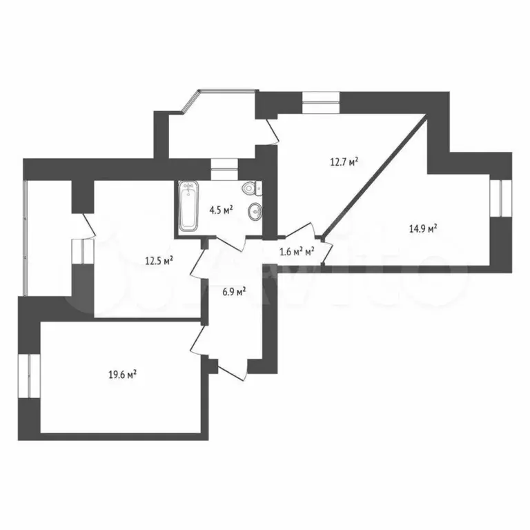 3-к. квартира, 75 м, 7/10 эт. - Фото 0