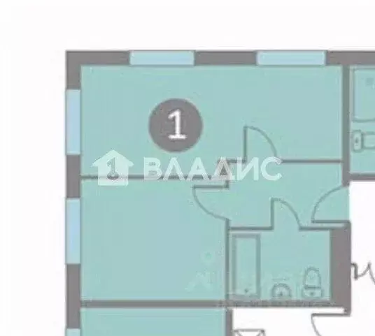 Квартира, 1 комната, 40 м - Фото 1