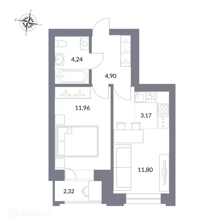 Продаётся квартира-студия, 38.4 м - Фото 0