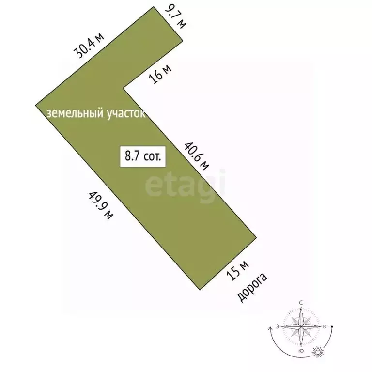 Участок в Ленинградская область, Всеволожск ш. Дорога Жизни, 9 (8.74 ... - Фото 1