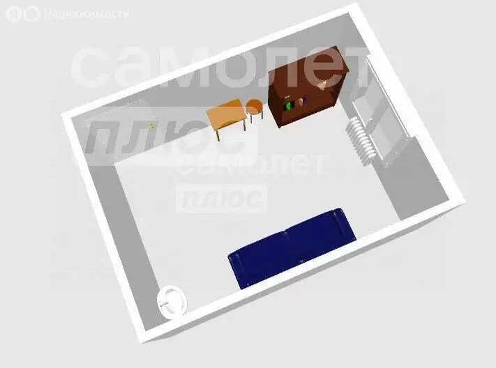 1к в -комнатной квартире (18 м) - Фото 1