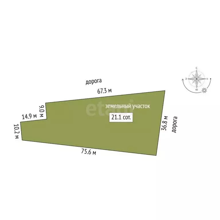 Участок в Заинск, улица Тавлина (21.1 м) - Фото 1