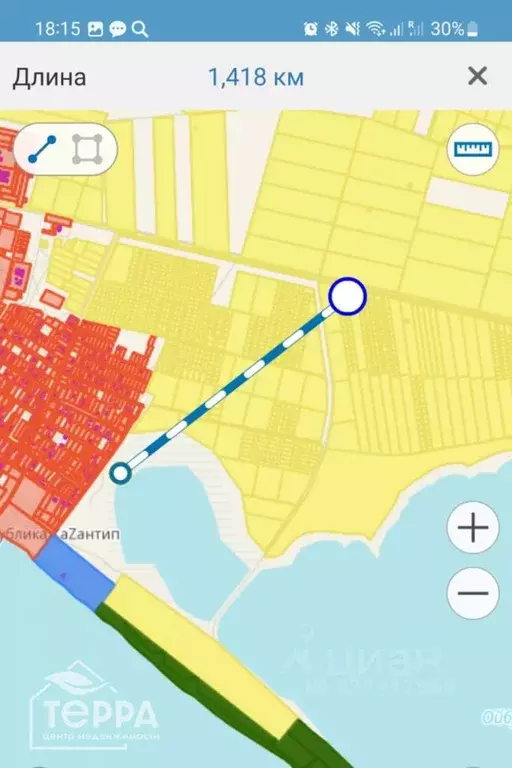 Участок в Крым, Сакский район, с. Штормовое  (7.1 сот.) - Фото 2