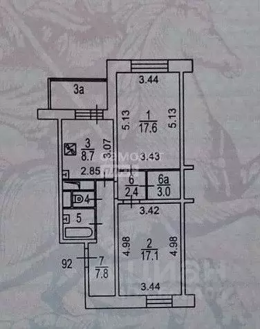 2-к кв. Москва Дмитровское ш., 165Ек6 (60.7 м) - Фото 1