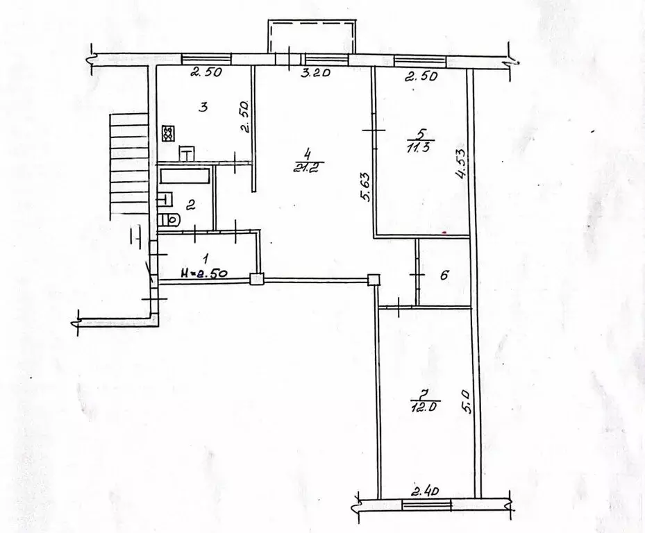 3-комнатная квартира: Волгоград, Иркутская улица, 9 (59.2 м) - Фото 0