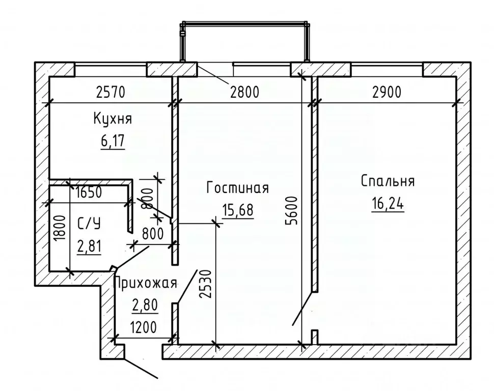 2-к кв. Кабардино-Балкария, Чегем Баксанское ш. (43.3 м) - Фото 2