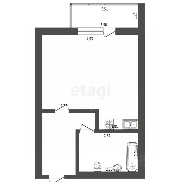 Студия Мордовия, Саранск ул. Победы, 22А (34.8 м) - Фото 2