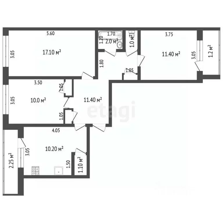 3-к кв. Чувашия, Ядрин ул. Некрасова, 16 (64.2 м) - Фото 2
