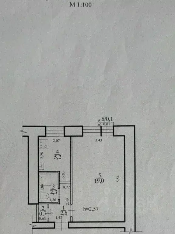 1-к кв. Забайкальский край, Чита ул. Текстильщиков, 3 (29.8 м) - Фото 1