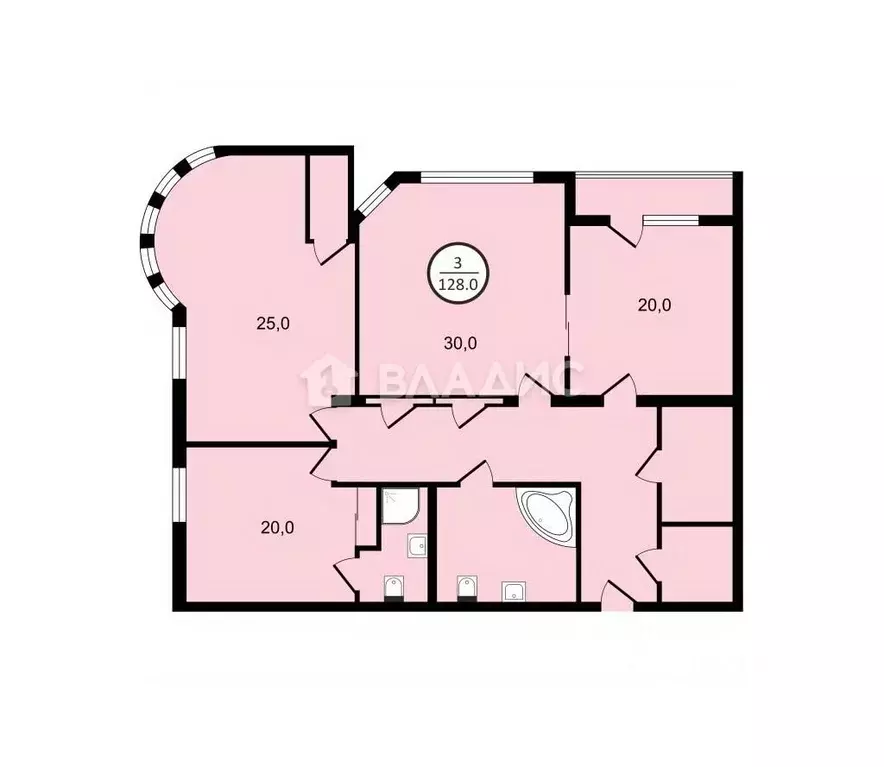 3-к кв. Москва Староволынская ул., 12к3 (128.0 м) - Фото 1