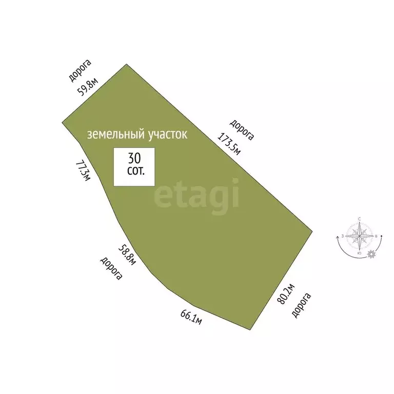 Дом, 59.3 м - Фото 1