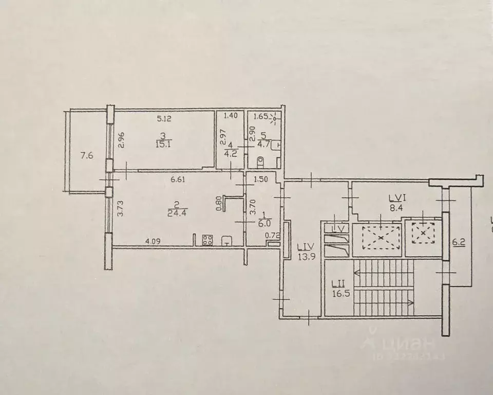 1-к кв. Санкт-Петербург Барочная ул., 12 (54.4 м) - Фото 1