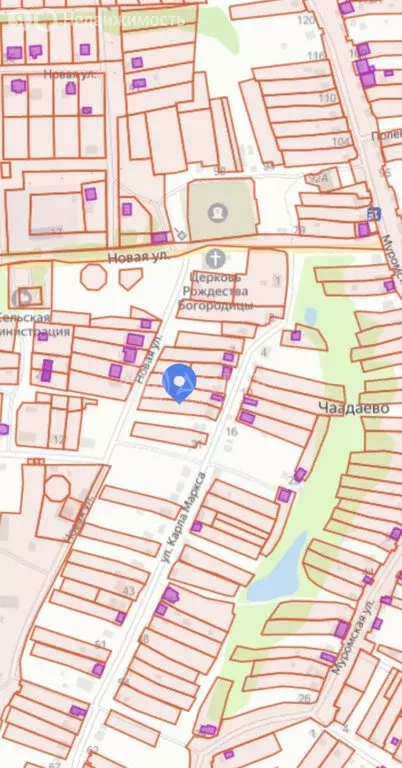 Участок в село Чаадаево, улица Карла Маркса, 17 (15 м) - Фото 2