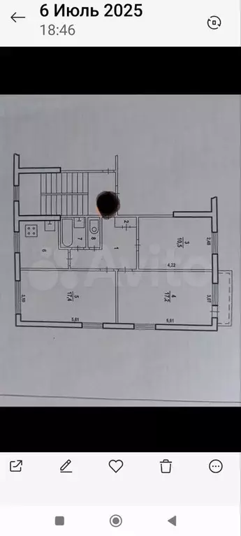 3-к. квартира, 62 м, 4/5 эт. - Фото 0