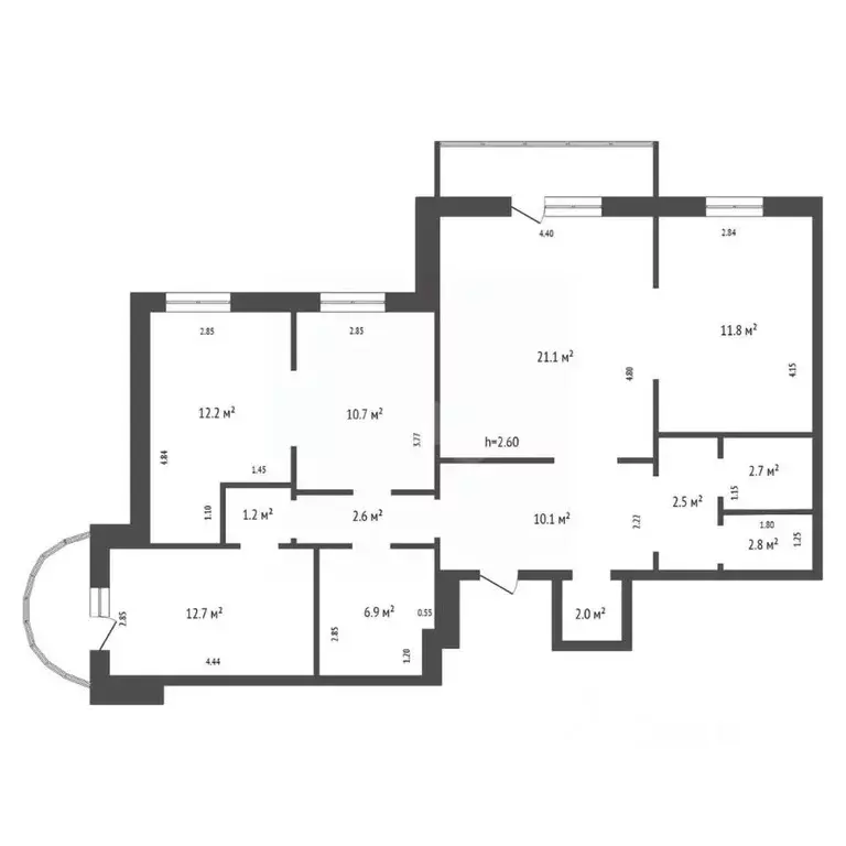 4-к кв. Красноярский край, Красноярск ул. Весны, 20 (100.3 м) - Фото 2