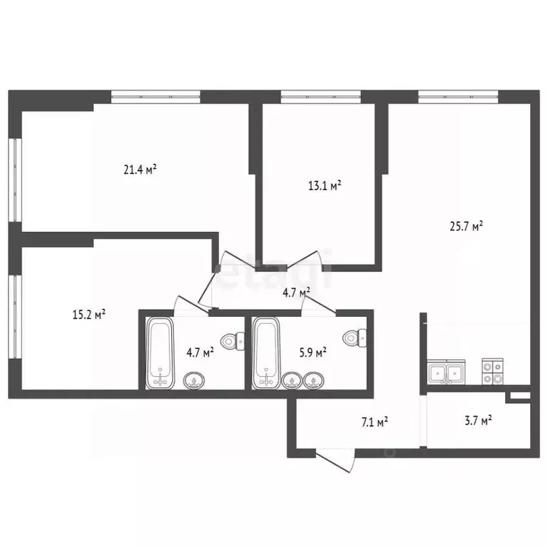 4-к кв. Москва Барклая ул., 6Ак1 (100.2 м) - Фото 2