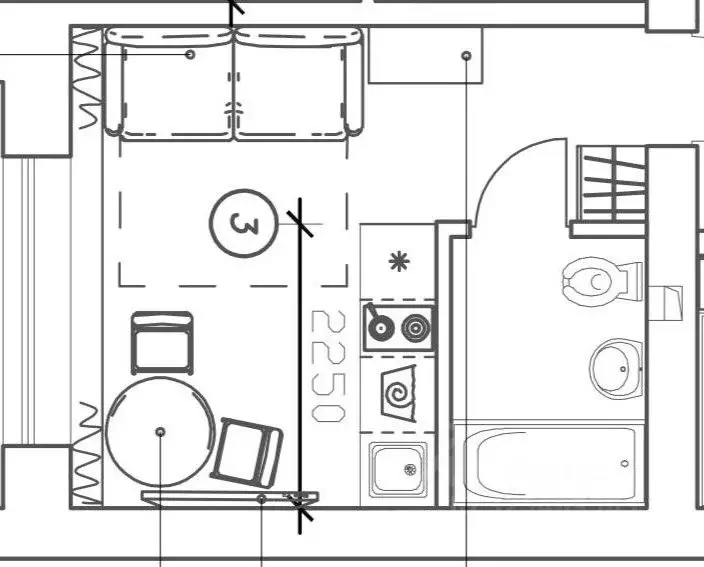 Студия Самарская область, Самара Никитинская ул., 53 (25.8 м) - Фото 1