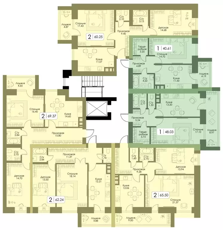 2-комнатная квартира: Смоленск, Ипподромный проезд, 7к3 (65.5 м) - Фото 1