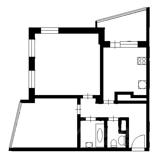 2-к кв. Санкт-Петербург просп. Героев, 18 (54.0 м) - Фото 1