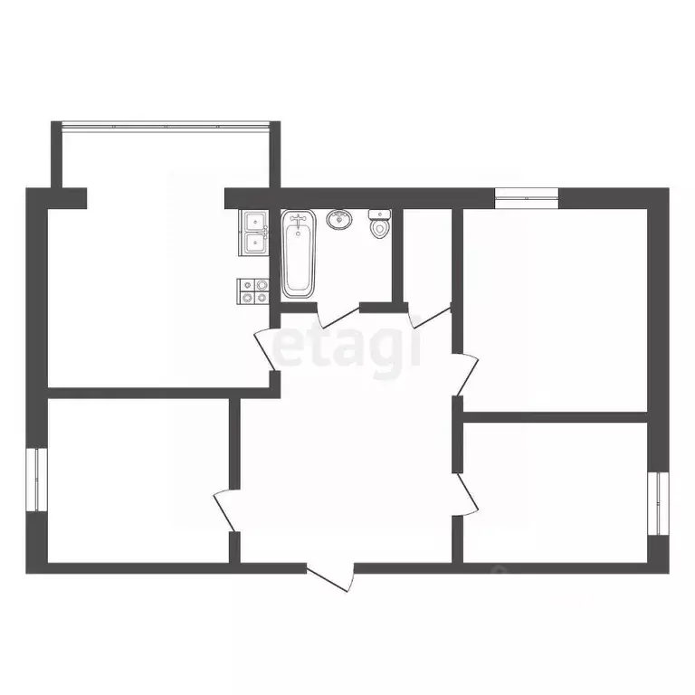 4-к кв. Ставропольский край, Пятигорск ул. Мира (100.0 м) - Фото 1