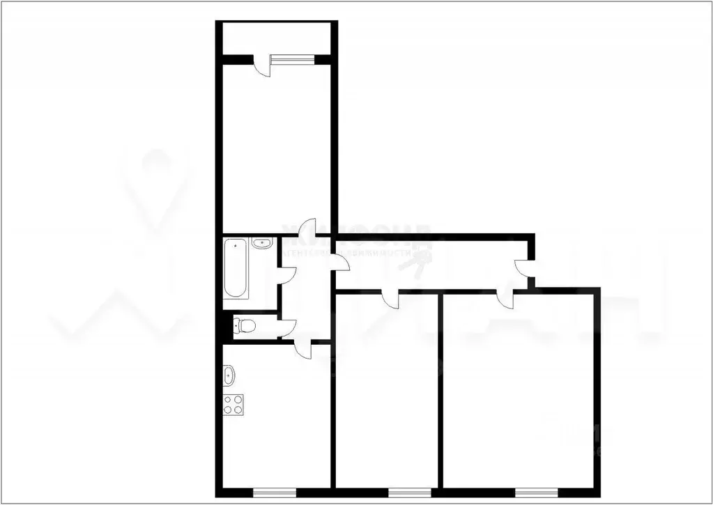 3-к кв. Москва ул. Крылатские Холмы, 26К1 (68.0 м) - Фото 1