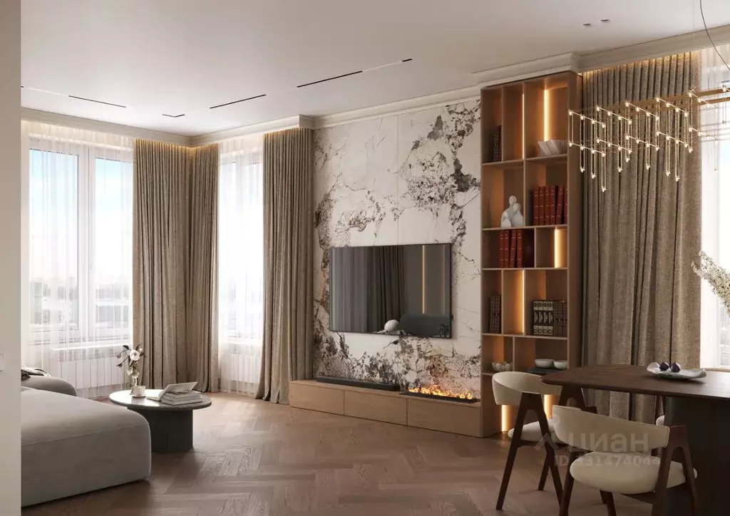 5-к кв. Москва Фестивальная ул., 15К4 (124.0 м) - Фото 1