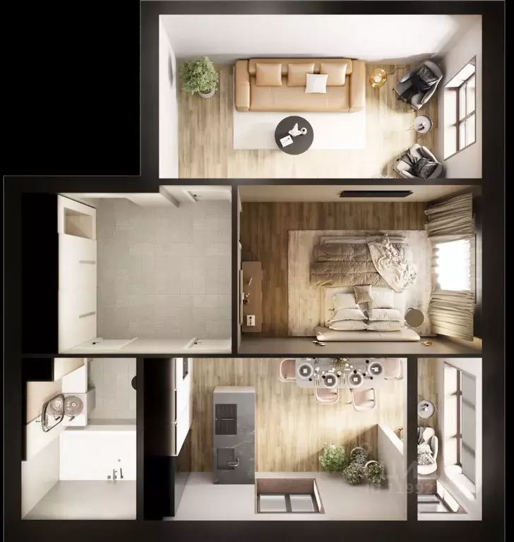 2-к кв. Дагестан, Дербент Маяк жилой комплекс (70.98 м) - Фото 1