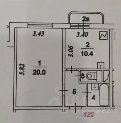 1-к кв. Москва Кременчугская ул., 3К2 (39.0 м) - Фото 2