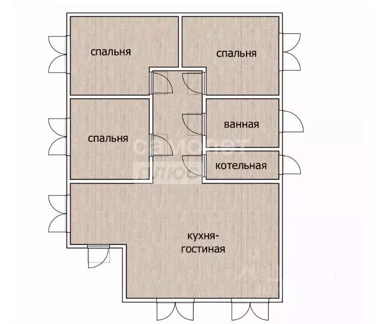 Дом в Тюменская область, Заводоуковск Малая Школьная ул., 12 (95 м) - Фото 2