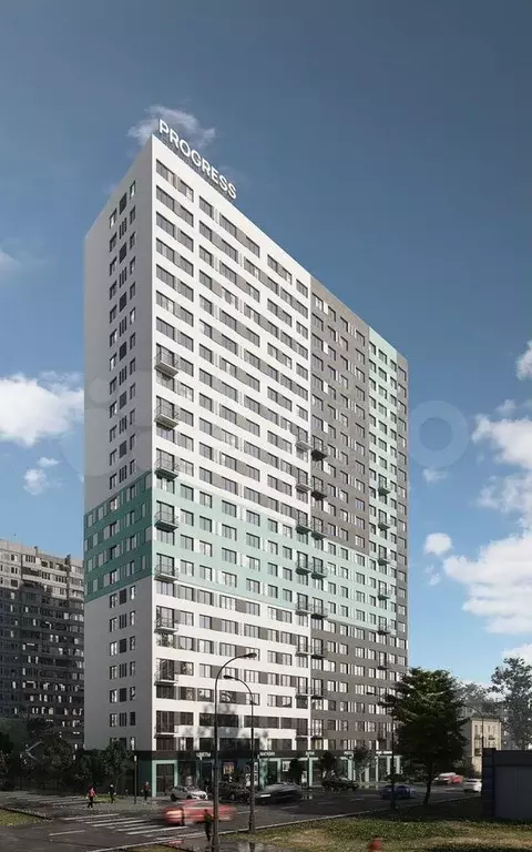 1-к. квартира, 31,7 м, 6/24 эт. - Фото 0