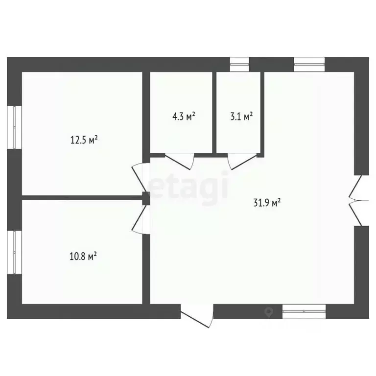 Дом в Тюменская область, Тюмень СОСН Березка-3 тер., ул. 19-я (63 м) - Фото 2