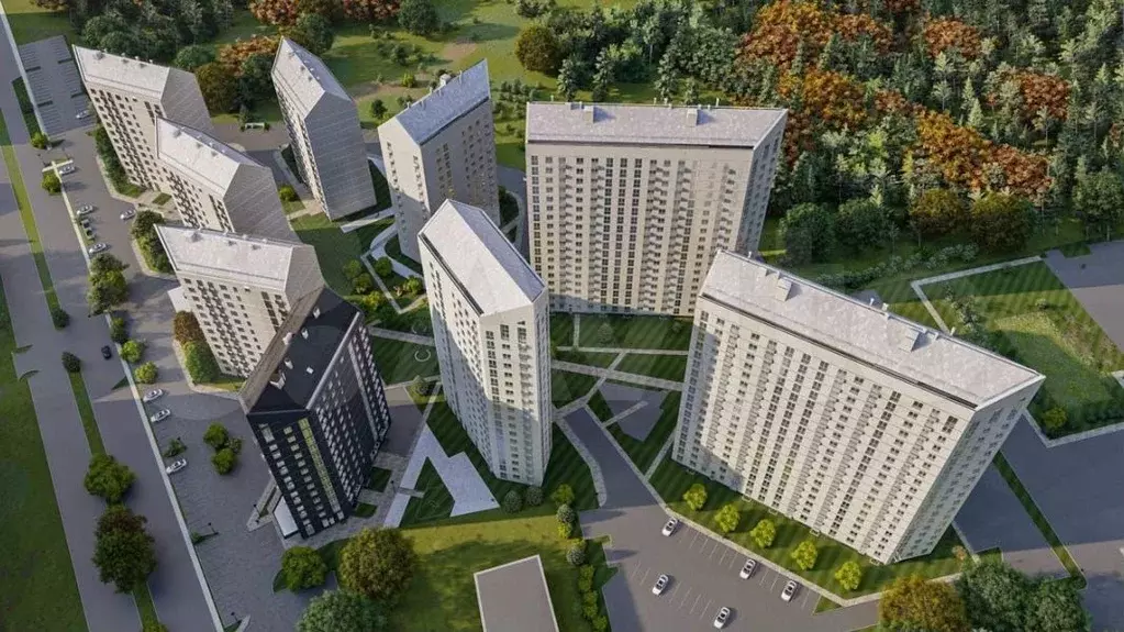 1-к. квартира, 47,7 м, 2/18 эт. - Фото 1