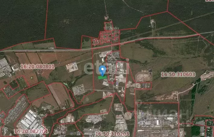 Участок в Татарстан, Зеленодольский район, Осиновское с/пос, Площадка ... - Фото 2