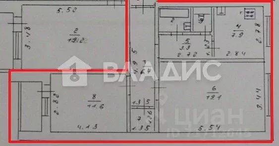 2-к кв. Воронежская область, Воронеж ул. Ломоносова, 114/27 (53.9 м) - Фото 2