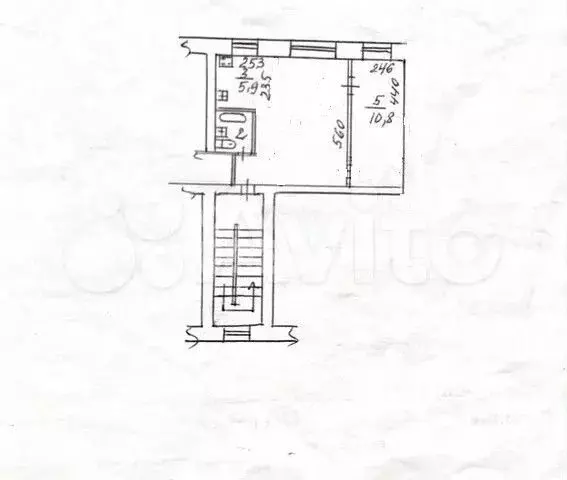 2-к. квартира, 45 м, 2/3 эт. - Фото 0