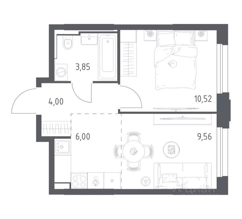1-к кв. Московская область, Красногорск Квартал Строгино жилой ... - Фото 1