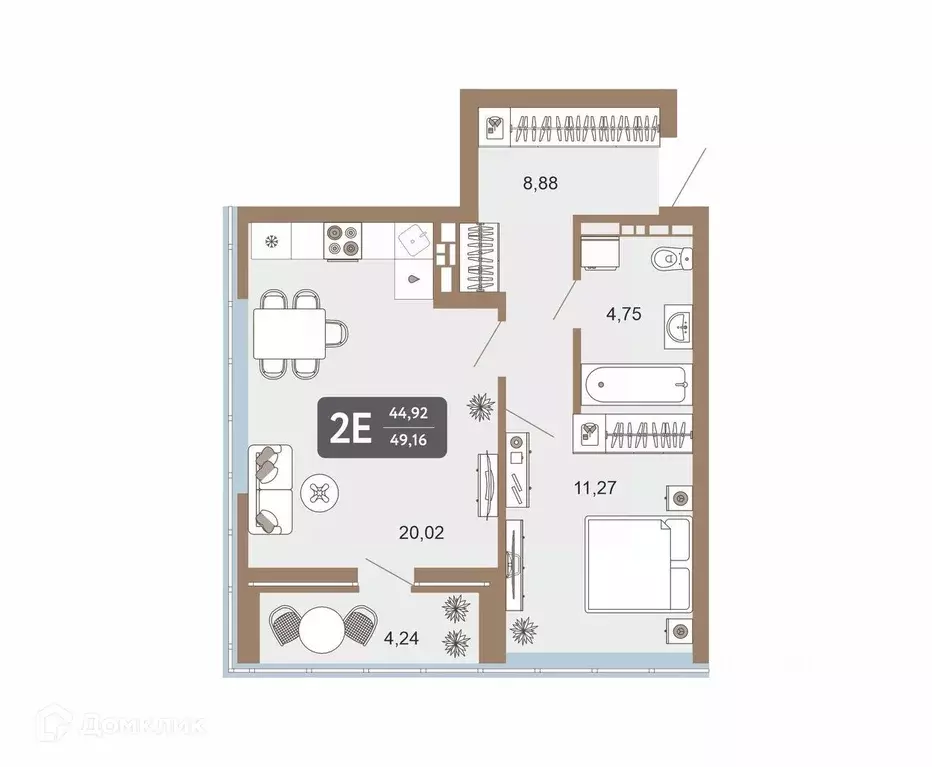 Продаётся 2-к квартира, 45.3 м - Фото 0