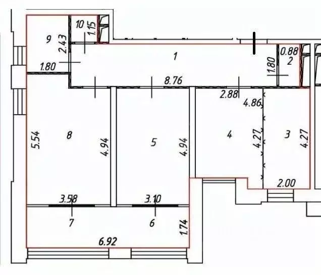 3-к кв. Москва ул. Зорге, 9к2 (89.0 м) - Фото 1