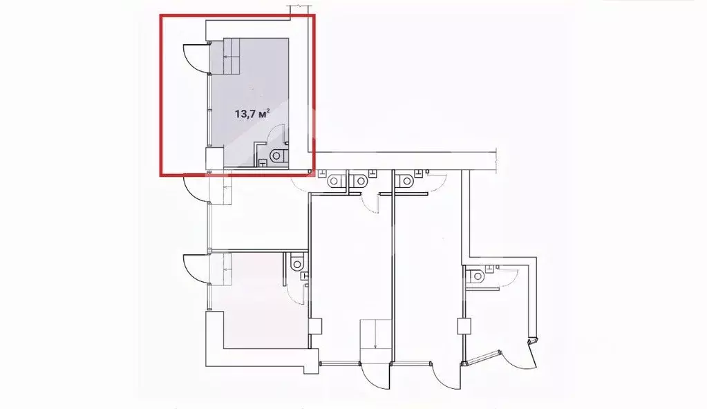 Помещение свободного назначения в Москва просп. Мира, 97 (13 м) - Фото 1