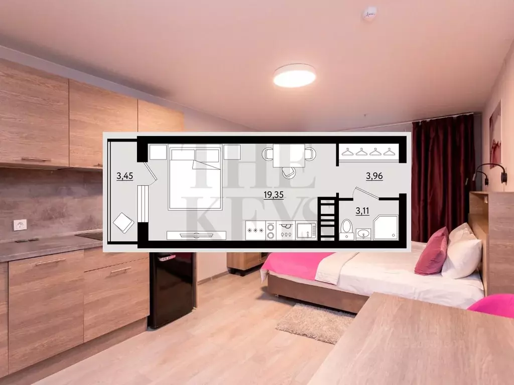 Студия Санкт-Петербург Детский пер., 2 (29.2 м) - Фото 0