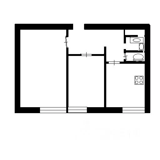 2-к кв. Москва ул. Гурьянова, 77 (53.9 м) - Фото 1