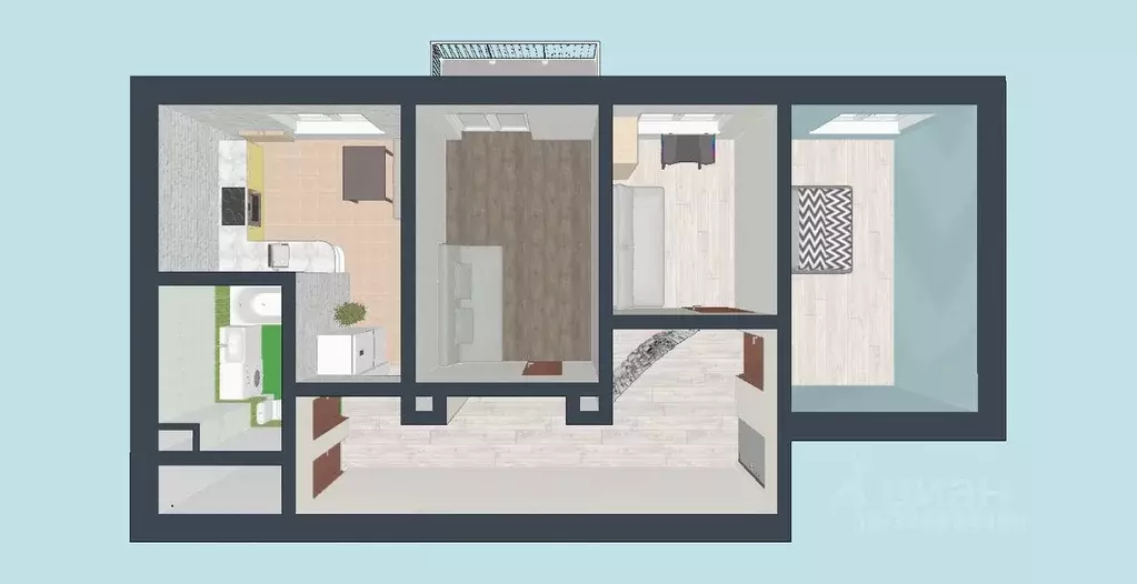 3-к кв. Ярославская область, Ярославль ул. Большая Федоровская, 67 ... - Фото 2