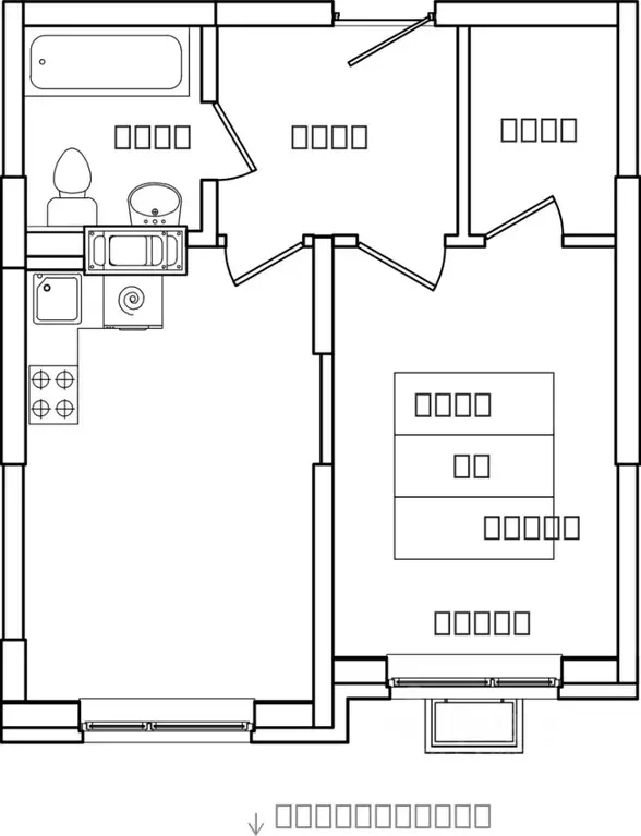 1-к кв. Московская область, Ленинский городской округ, д. Сапроново, ... - Фото 1