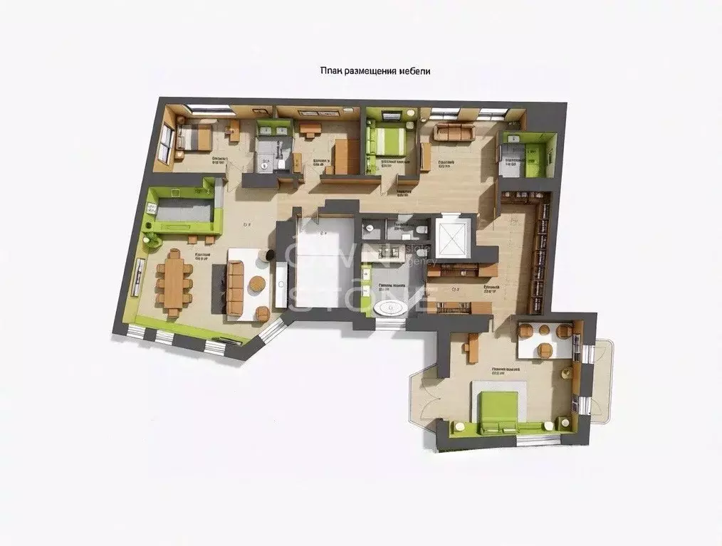 5-к кв. Москва Нащокинский пер., 8 (255.0 м) - Фото 2