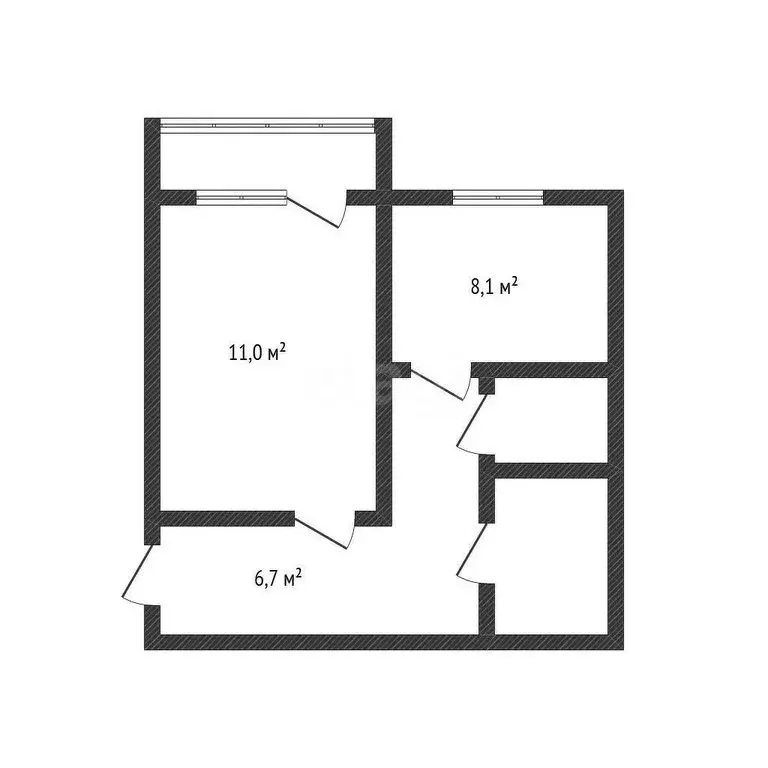 1-комнатная квартира: Ишимбай, улица Чкалова, 5А (29.6 м) - Фото 1