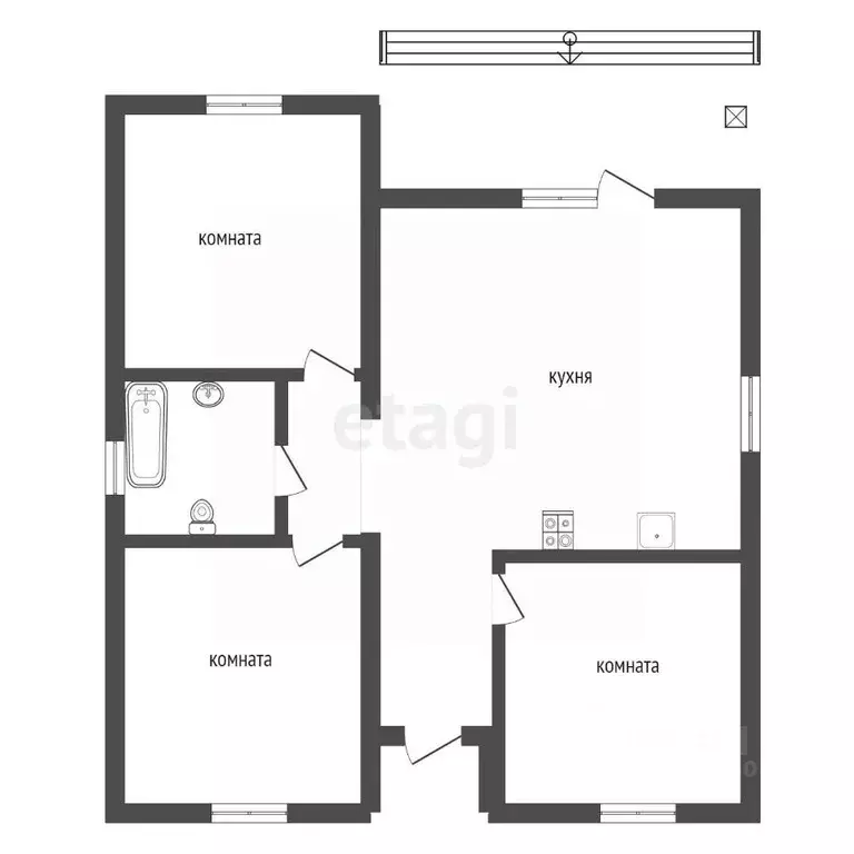 Дом в Воронежская область, Новоусманский район, Отрадненское с/пос, с. ... - Фото 2