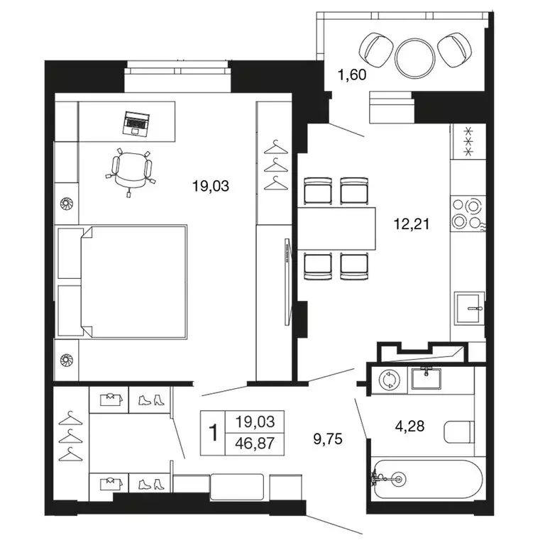 1-комнатная квартира: Апрелевка, жилой комплекс Времена Года, к12 ... - Фото 1