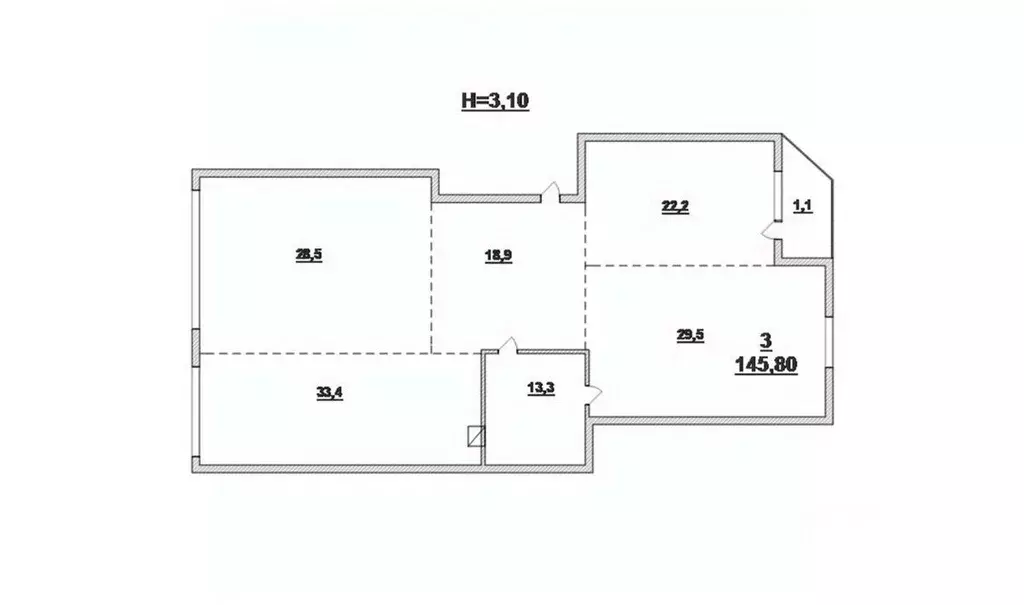 3-к кв. Калининградская область, Калининград Красная ул., 61А (149.6 ... - Фото 2